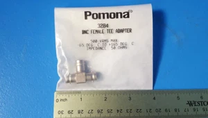 (2 piezas) Adaptador de camiseta BNC hembra, conector BNC, 3284, Pomona, 50 OHM, - Imagen 1 de 2