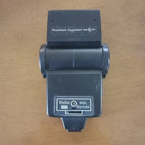 Vintage Vivitar Auto Thyristor 273 Black Sensor Photo Flash Equipment Camera - Picture 1 of 9
