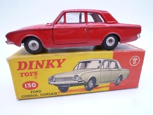 VINTAGE DINKY TOYS 130 FORD CONSUL CORSAIR IN ORIGINAL BOX 1964-66