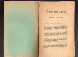 SOUVENIRS D'UNE EXCURSION à SERK et GUERNESEY H. de la Chapelle 1890 - Picture 1 of 2