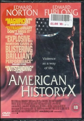 American History X (1999) DVD, Edward Norton, Edward Furlong [Region 2] - Image 1 of 2