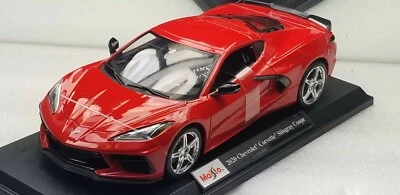 Corvette C8 Stingray 2020 asientos negros antorcha roja nuevo en caja Foto 1 de 4