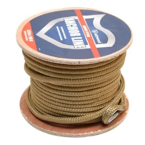Attwood Boat Anchor Line G117588-1 | 3/8 Inch x 150 Ft Gold Nylon - Foto 1 di 2