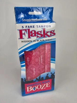 Contrabandea tu bebida 10-PK falsos tampones tubos de alcohol frasco de alcohol concierto festival Foto 1 de 4