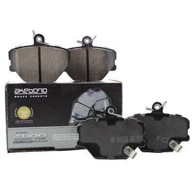 Akebono Euro Ultra Front Ceramic Disc Brake Pad Set For Smart Fortwo 2008-2016 - Image 1 of 4