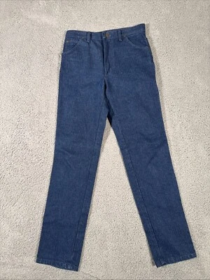 VTG Wrangler Jeans Mens 30x32 STUDENT 601SSTR Talon Zipper Vintage Made in USA - Image 1 of 4