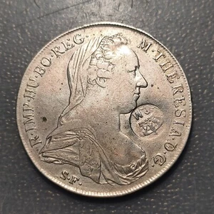 MOZAMBIQUE D. LUIS I COUNTERMARK PM OVER M. THERESA THALER 1780 VENICE (1844-60) - Picture 1 of 2