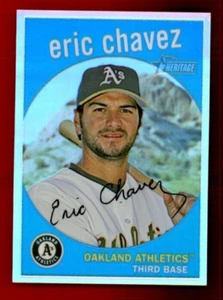 2008 Topps Heritage Chrome Refractors #C133 Eric Chavez 127/559 - Picture 1 of 2