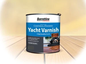 BARRETTINE YACHT VARNISH 2.5L MARINE QUALITY HIGHLY DURABLE UV RESISTANT VARNISH - Picture 1 of 1