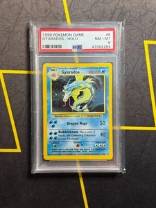 Gyarados 6/102 Pokemon TCG Base Set Unlimited Holo Rare - PSA 8 NM-MT - Picture 1 of 2