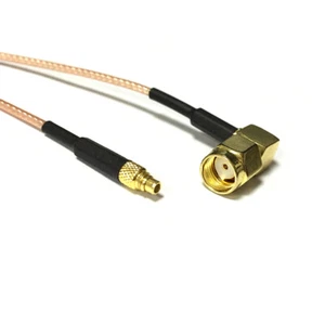 Cable coleta MMCX macho enchufe recto a RP SMA macho RA RG178 15 cm para inalámbrico - Imagen 1 de 5