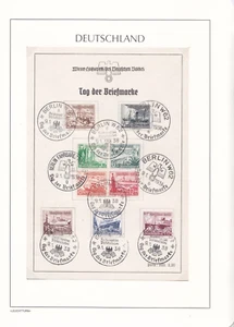 1938 DR - WHW Ausgabe kpl auf Ereignisblatt zum Tag der Briefmarke - Bild 1 von 1