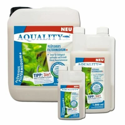 (19,98,--€/l) AQUALITY Flüssiges Filtermedium Aquarium Wasseraufbereiter easy - Bild 1 von 2