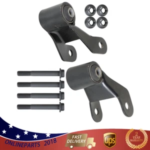 Kit de soporte de grillete trasero resorte hoja 2 piezas para Chevy GMC 1999-2013 722-029 - Imagen 1 de 11