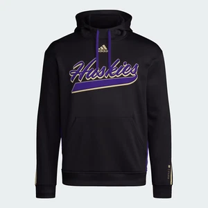 Adidas Men's XL Washington Huskies Aeroready Fleece Hoodie JE6867 NWT MSRP $90 - Picture 1 of 11