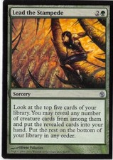 Lead the Stampede *PLAYSET* Magic MtG x4 Mirrodin Besieged SP