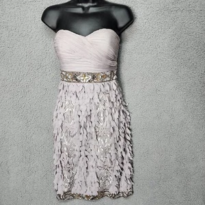 Sue Wong Damen Kleid Größe 4 Trägerlos Neu ohne Etikett Perlen Pailletten Formell - Bild 1 von 14