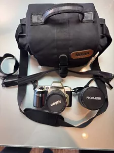 Nikon N60 Camera w/Promaster 28-200mm Lens and Nikon 28-80mm Lense and Case - Picture 1 of 7