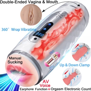 Automatic HandsFree Male Masturbaters Telescopic Cup Sucking Stroker Lubricants - Bild 1 von 12