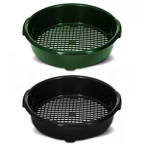 Plastic Round Garden Sieve Large Riddle Fine Mesh Soil Sifter Gardening Tool - Picture 1 of 15