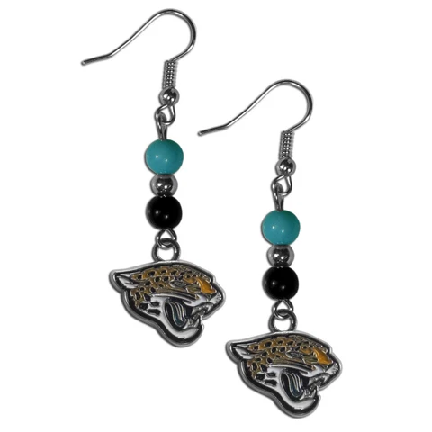 NFL Jacksonville Jaguars Beaded Earrings Cover