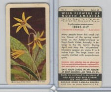 FC34-4 Brook Bond, Wild Flowers of NA, 1961, #6 Trout-Lily
