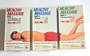 Posten 3 Gesunde Massage Teil 1 2 & 3 VHS Videokassette Vintage Neu Versiegelt - Bild 1 von 5