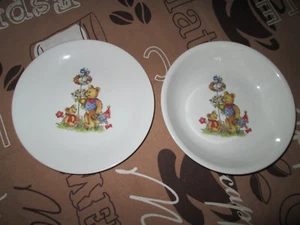 2 teilig Porzellangeschirr Kinderteller 1 Flacher-1Supperteller Seltmann Weiden - Bild 1 von 3