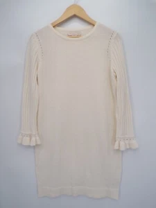 Gal Meets Glam Agnes Maglione Vestito A Punta Maniche Lunghe Panna Taglia Large - Foto 1 di 4