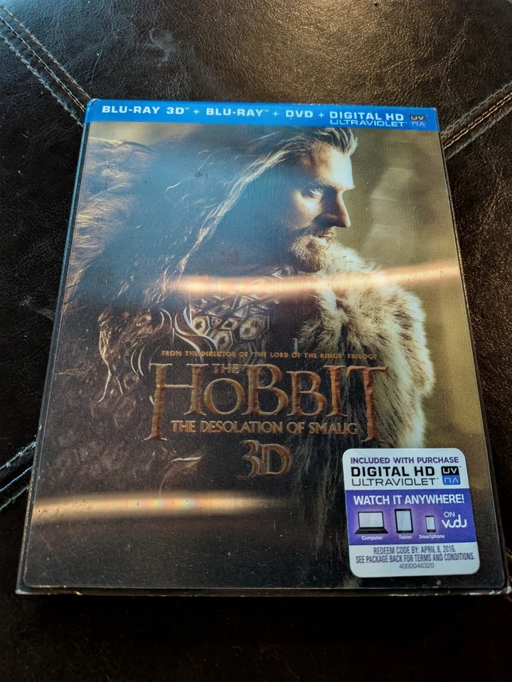 The Hobbit - The Desolation of Smaug 3D Blu-Ray DVD NEW w/ Lenticular Slipcover - Image 1 of 1