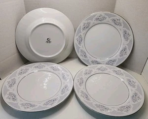 Fine China Sapphire by SILVERIE Platinum Trim Dessert/Plates - Picture 1 of 5