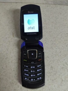 Samsung SGH-A167 - Raro telefono cellulare flip blu e nero (AT&T) blu e nero. Funzionante - Foto 1 di 8