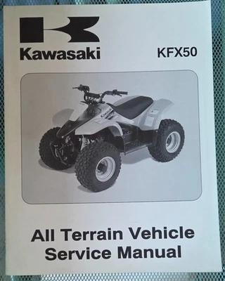 Kawasaki ATV KFX50 KFX 50 2003 OEM manual de servicio suplemento P/N 99924-1297-01 Foto 1 de 4