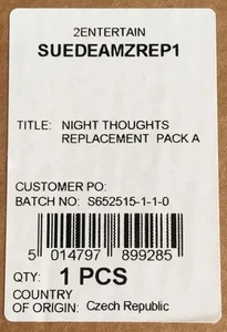 2xLP Suede Night Thoughts Replacement Pack A TRANSLUCENT BLUE Demon Records - Picture 1 of 1