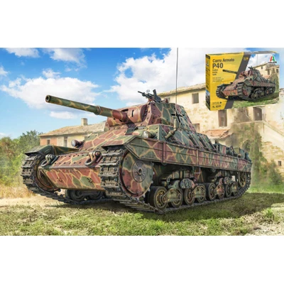 CARRO ARMATO PESANTE P40 ANSALDO 1943-44 KIT 1:35 Italeri Kit Mezzi Militari Mod - Immagine 1 di 3