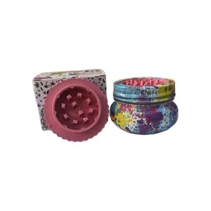 Tobacco Glass Jar Manual Herb Grinder with Jar!! - Picture 1 of 5