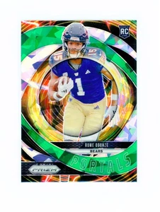2024 Panini Prizm Football - Portali Green Ice Prizm SP #9 Roma Odunze (RC)  - Foto 1 di 2