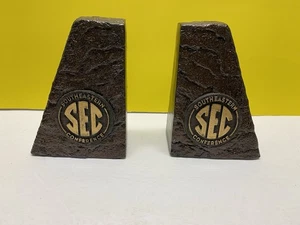 Rare NCAA SEC Conference BOOKENDS Beautiful! Book Ends - Picture 1 of 4