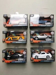 Jada Fast & Furious Die Cast 1/32 Scale Box Of 6 Maxda Mclaren Toyota Plymouth - Picture 1 of 12