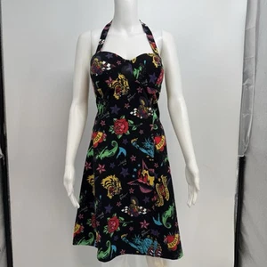 NWT Betsey Johnson Tattoo Sweetheart Halter Trapeze Dress SIZE XXL Limited - Picture 1 of 13