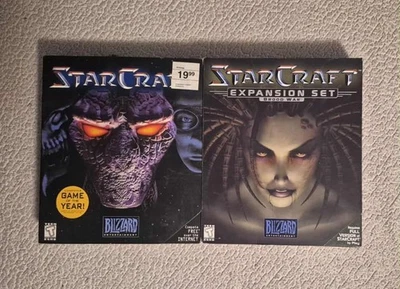 StarCraft GOTY "Sticker Box" & StarCraft Brood War Expansion Big Box PC Games - Изображение 1 из 4