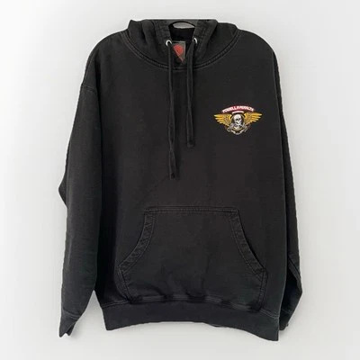 Powell Peralta Black Hoodie Small Black Skate One Bones Ripper.  - Image 1 of 4