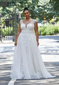 New Morilee Wedding Dress 3375, Ivory, Size 24 - Picture 1 of 3