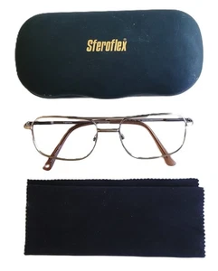 TRADITIONS OW 92 COL 20 GUNMETAL PILOTENBRILLE GESTELL 56-18 145 MIT ETUI + TUCH - Bild 1 von 8