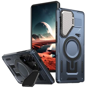 Funda militar resistente con soporte de lente magnética para Samsung Galaxy S25/S24 Ultra/S23 FE - Imagen 1 de 49