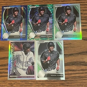 Denzel Clarke 5 Rc Lot 2021 Prizm Holos, Blue, Green Free Ship - Picture 1 of 6