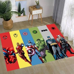 Alfombra Superhéroes, Alfombra Spiderman, Alfombra Hulk, Alfombra Ironman, Alfombra Marvel, Alfombra Batman, Alfombra Infantil - Imagen 1 de 11