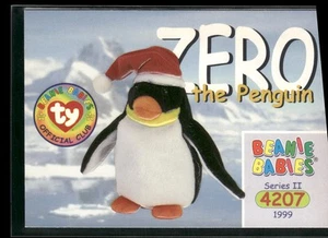 1999 Ty Beanie Babies II #247 Zero the Penguin - Picture 1 of 2