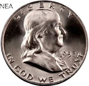 1953-S Franklin Half Dollar ~ Gem BU ~ 90% Silver ~ Semi-Key Date! - Picture 1 of 2