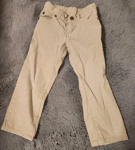 Janie and Jack Corduroy Pants Boys 4T Tan Beige Straight Leg - Picture 1 of 4
